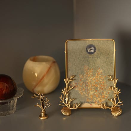 Doing Goods Marie Coral Card Holder - Gold Shiny
