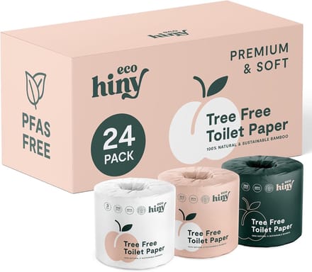 Bamboe Toiletpapier - Zachte Rollen - Dagelijks Gebruik - FSC Gecertificeerd - 24 Mega Rollen - Wit