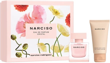 NARCISO RODRIGUEZ - Narciso Cristal Eau de Parfum + Body Lotion - 50 ml + 50 ml - Dames set eau de parfum