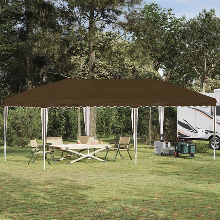 vidaXL - Pop-up - Feesttent - 575 - x - 290 - x - 245 - cm - Taupe