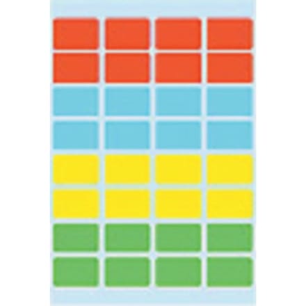 Haza Original Etiketten Vierkant 160 Stuks 12 X 19 Mm Multicolor
