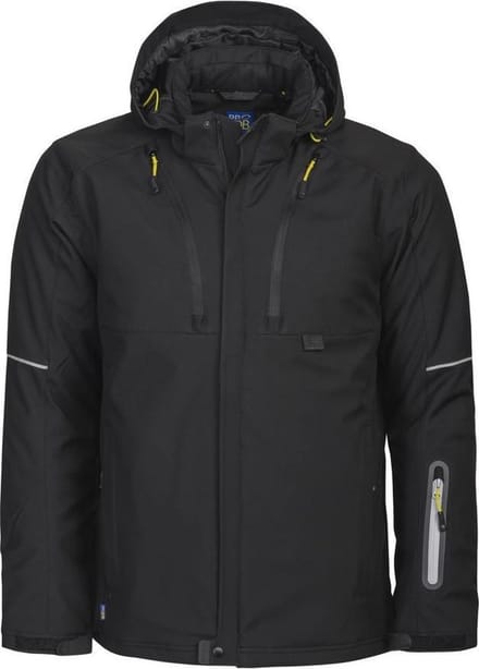 ProJob 3407 GEVOERDE SOFTSHELL JAS 643407 - Zwart - XS