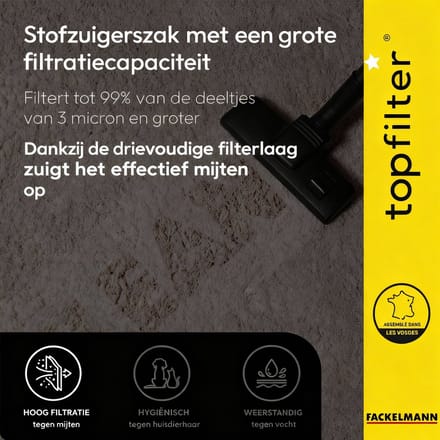 Set van 4 stofzuigerzakken voor EIO en Chromex TopFilter Premium