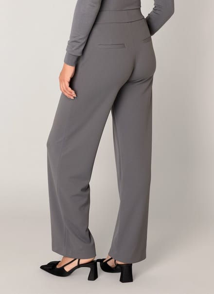 BASE LEVEL Yarah Broek - Dark Grey - maat W36 / L32