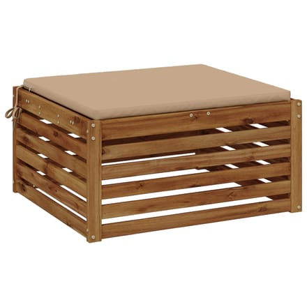 vidaXL - 1-Piece - Zitkussen - SOEST - 100% - Polyester - Zand - 80 - x - 80 - x - 3 - cm