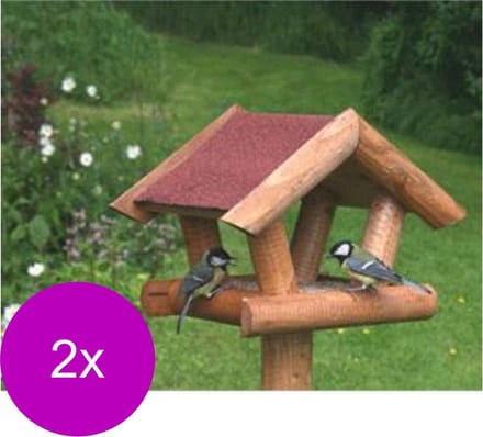Wildbird Los Voederhuis Rood Dak - Voederhuis - 2 x per stuk