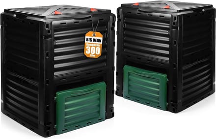 Compostbak Tuin 300 Liter Duurzaam Kunststof – Set van 2