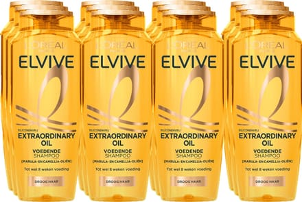 L’Oréal Paris Elvive Extraordinary Oil Shampoo - Voordeelverpakking 12 x 250 ml