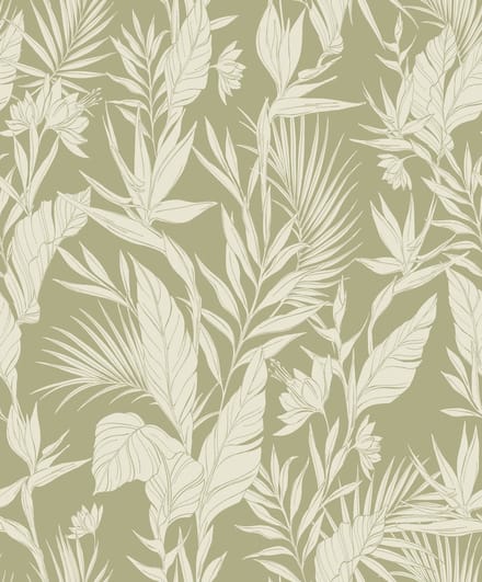 Dutch Wallcoverings - Omura- Lucia Forest groen - A71102