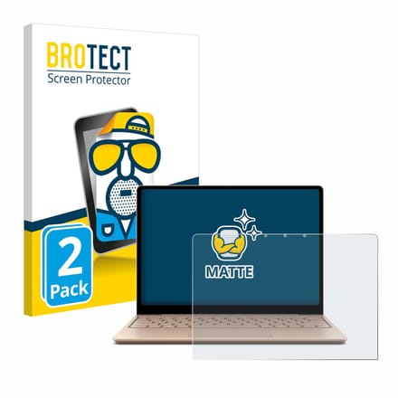 BROTECT - Screenprotector voor Microsoft Surface Laptop Go 2 Business 12.4" - Folie Beschermfolie matte 2 Stuks