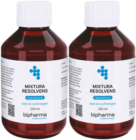 Bipharma Mixtura Resolvens Hoestdrank - 2 x 250 ml - Voordeelverpakking