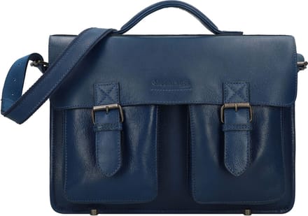Greenland Nature Aktentas Leder 40 cm - cm ( Zoll) - navy