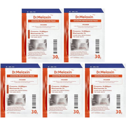 Dr.Melaxin Exosoom Herstellend Gezichtsmasker 1 Pak (5 vellen) beige