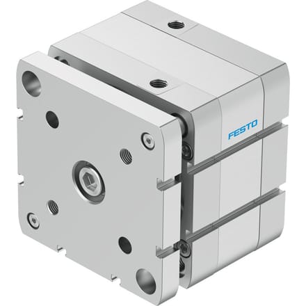 Festo Compacte Cilinder 100mm Boring 10mm Slag ISO 21287 Dubbelwerkend - 554286 - P2DQD