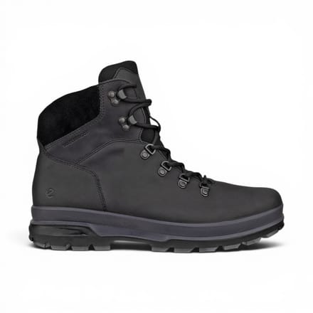 Ecco Zwarte Leren Waterdichte Veterschoenen Voor Heren - Rugged Track 25