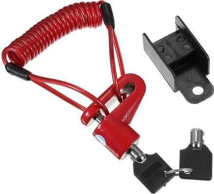 TECHPUNT Remschijfslot Rood voor Xiaomi M365 1S en Pro 2 Elektrische step | E-Scooter