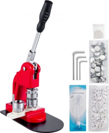 Knopenmachine PRO - Button Press machine 25 mm - Inclusief 1000 Buttons