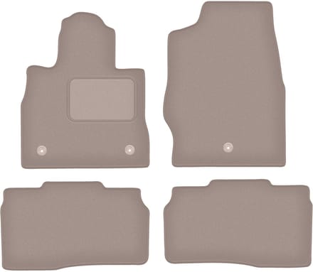 Beige velours matten voor: Ford Explorer MK6 ST-Line pick-up (2019-)