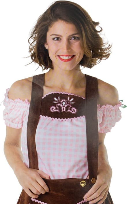 Oktoberfest Blouse Dames shirt roze – maat M