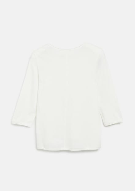 regular fit 3/4-shirt van puur katoen