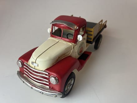 Metalen pick up truck 31 cm Bob's fresh farm