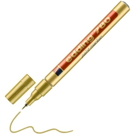 Paintmarker edding 780 op oliebasis 0.8mm goud