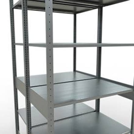 SCHULTE Lagertechnik - Boutloze dubbele bodemplank type 150 - 2500x1000x2x600 mm galv.2x6 legborden