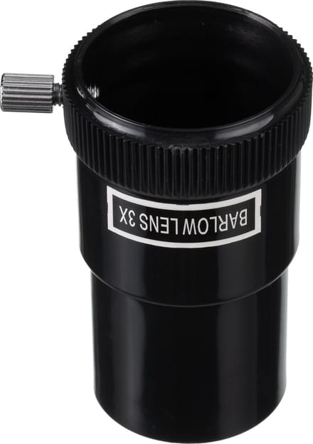 Bresser Barlowlens - 3 x 1,25" - Voor Telescopen - 3x Vergroting