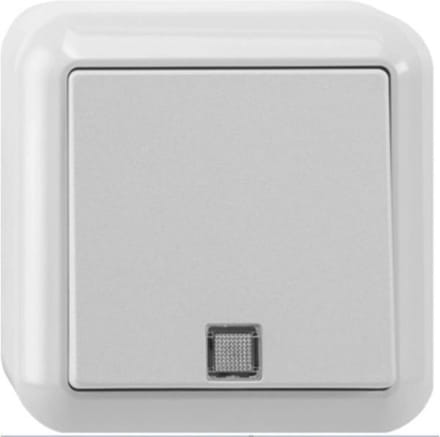 Schneider - Opbouw wisselschakelaar - Polarwit - Controlelamp- 381624