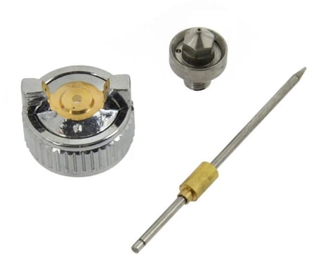 GEKO Vervangingsset spuitpistool - 1,0 mm nozzle, naald en luchtkap