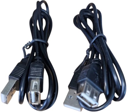 Han‑Bar® 2 x USB 2.0 - Verlengkabel - USB-A (v) - USB-A (m) - 1 Meter