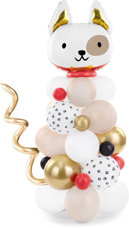 PARTYDECO - Hondenballonboeket 155 x 83 cm, 64-delige set