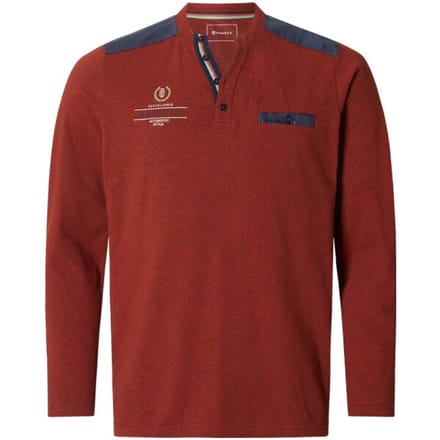 Babista herren Shirt Met Lange Mouwen - 56/58 - rood - Plus Size