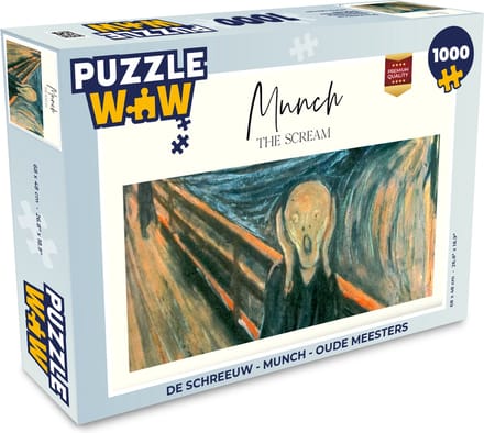 Puzzel De schreeuw - Munch - Oude meesters - Legpuzzel - Puzzel 1000 stukjes volwassenen