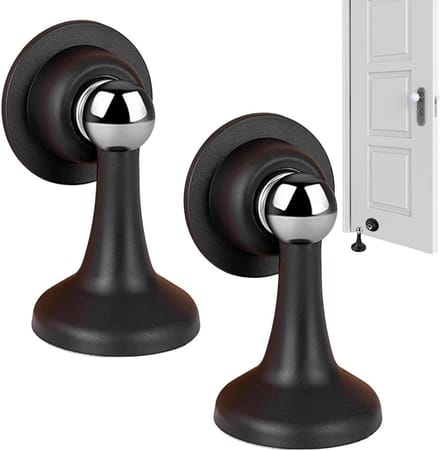 Magnetische Deurstopper - Deurvanger Houder - Deuren Open Houden - Sterke Magneet Bevestiging - 95 cm - Wit