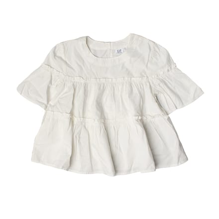 Top met korte mouwen en ruches 856269 meisje