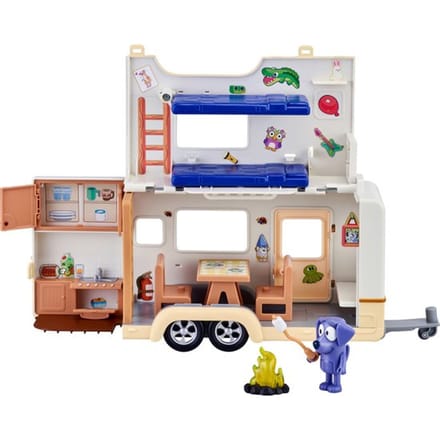 BLUEY 's caravan met Jean Luc figuur Speelfiguren & personages