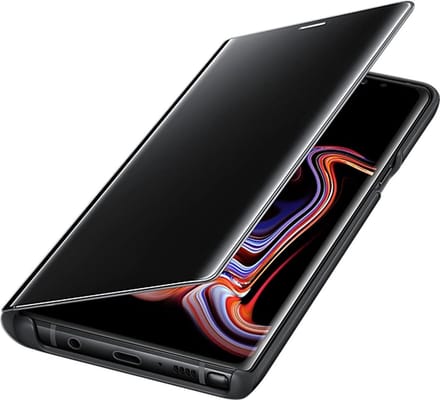 Flip Standing Boektype Cover - Geschikt voor Samsung Note20 - Zwart