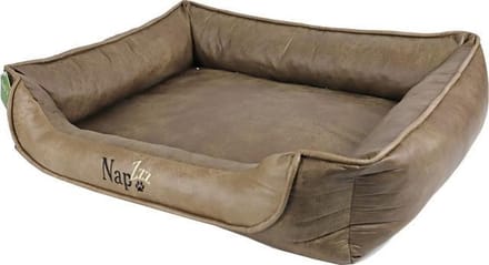 Napzzz hondenmand Leatherlook Divan Duo Bruin 100 x 80 cm