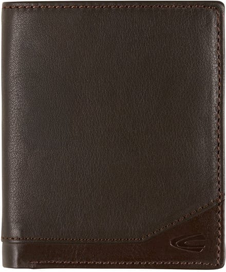 camel active Leren Portemonnee Stone High Form Wallet Brown Donkerbruin
