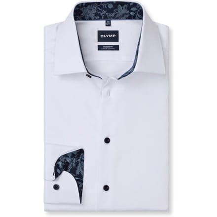 OLYMP Luxor 24/Seven Overhemd, Modern Fit, New Kent, Wit