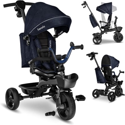 Kinder driewieler - Loopfiets - Actief buiten spelen - Unieke 2-in-1 constructie - Tot 25 kg - Blauw