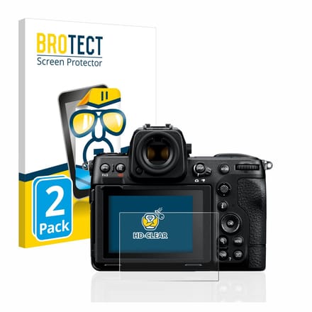 BROTECT - Screenprotector voor Nikon Z 8 - Folie Beschermfolie transparant 2 Stuks