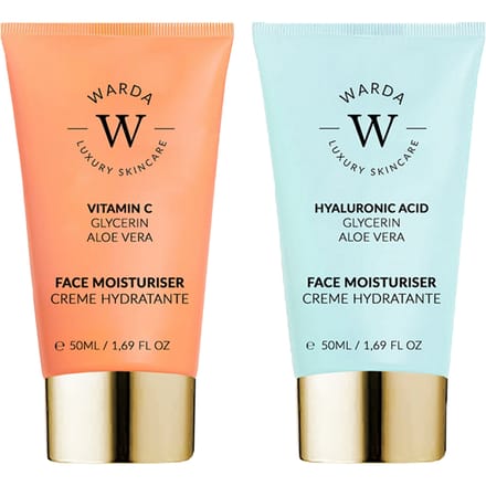 SKIN GLOW BOOST VITAMINE C MOISTURISER 50m + SKIN HYDRATION BOOST HYALURONIC ACID MOISTURISER 50ml