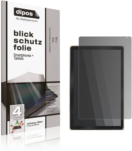 dipos – Matte Privacy Screenprotector geschikt voor Yicty C108 | Anti-Spy Beschermfolie