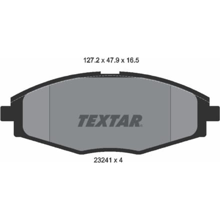Remblokset TEXTAR 2324102, voor