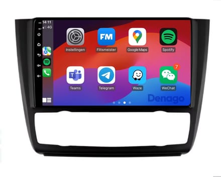 CarPlay autoradio geschikt voor BMW 1 Serie E87 E81 E82 E88 | 2004 t/m 2012 | Android 13 | 9 inch | Draadloos Apple CarPlay & Android Auto | 2GB + 32GB | QuadCore processor | Denago DNG-A273 | 2025 model | 2004 2005 2006 2007 2008 2009 2010 2011 2012