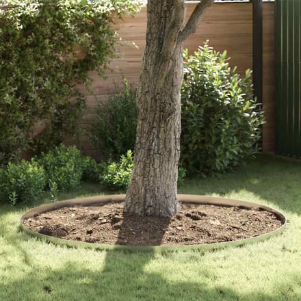 vidaXL - Grasafscherming - 450 - x - 10 - cm - Gegevens - staal - Zilver