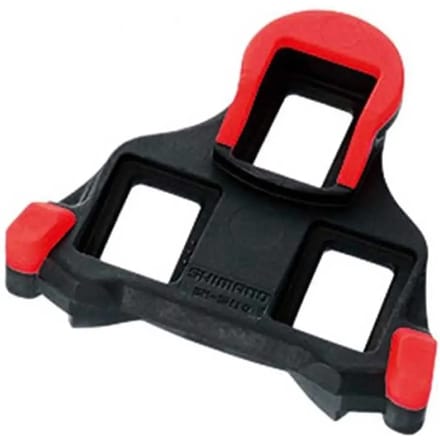 Shimano SM-SH10 SPD-SL schoenplaatjes – 0° speling – 3-gats – composiet – zwart/rood