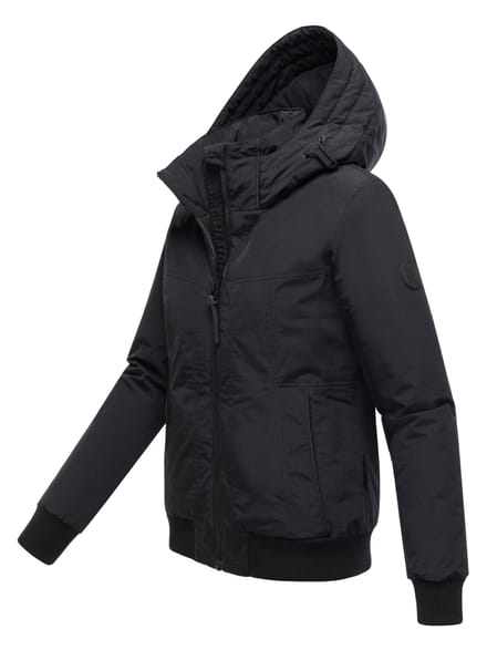 Marikoo dames winterjas Mooni 16 in bomberstijl met capuchon